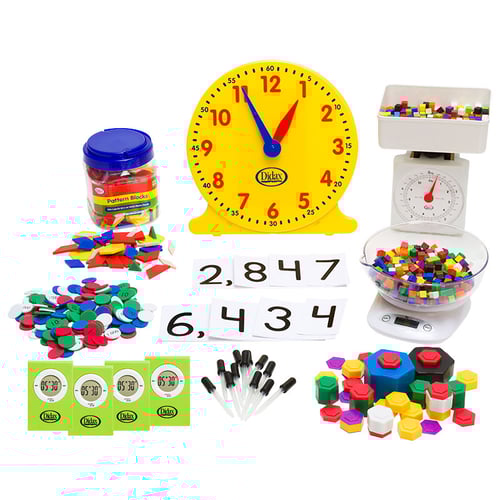 The Eureka Math basic kit for Grade 3 only includes the most essential items for a class of 24 students.