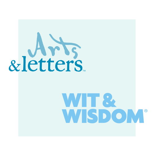 Arts & Letters and Wit & Wisom logos Arts & Letters and Wit & Wisom logos