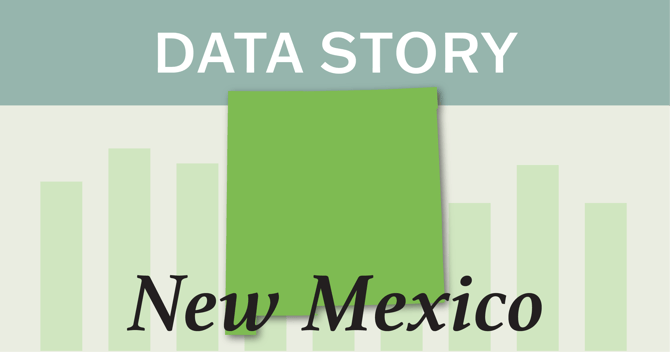 Outline of the state of New Mexico.