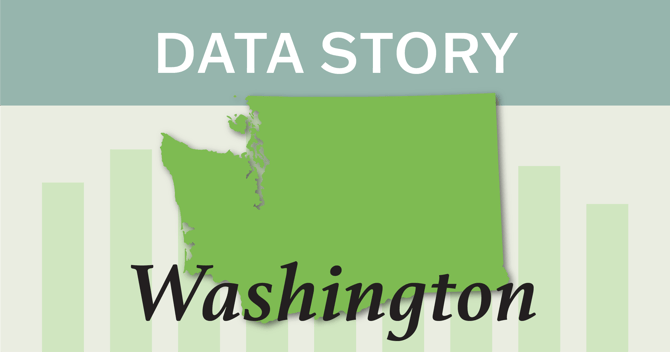 Outline of the state of Washington. 